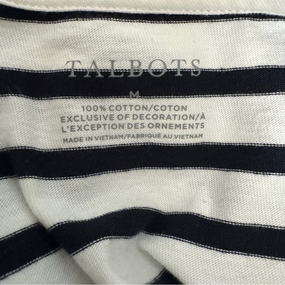 Talbots Open Crew Neck Embroidered Owl Tee - Picture 6 of 6